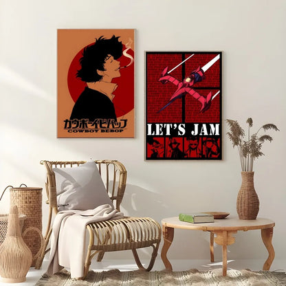 Retro Cowboy Bebop Anime Poster for Home Decor - Posters