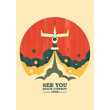 Retro Cowboy Bebop Anime Poster for Home Decor - z5 / 30X40cmNoframe - Posters