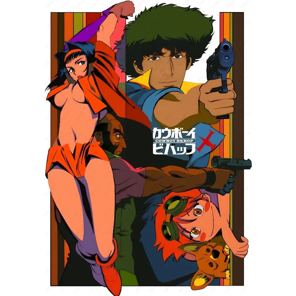 Retro Cowboy Bebop Anime Poster for Home Decor - z8 / 15X20cmNoframe - Posters
