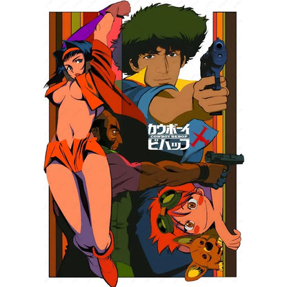 Retro Cowboy Bebop Anime Poster for Home Decor - z8 / 15X20cmNoframe - Posters