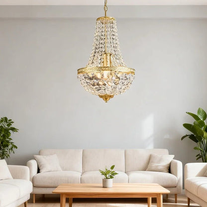 Retro Crystal Iron Pendant Light - Decorbites