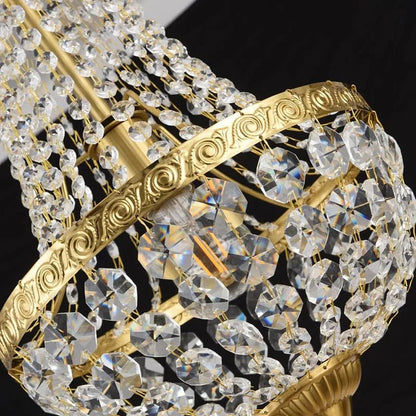 Retro Crystal Iron Pendant Light - Decorbites