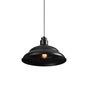 Retro Double Bubble Pendant Lamp: Metallic 1-Light Hanging Ceiling Light in Black/White for Coffee Shop