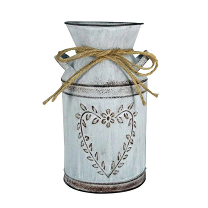 Retro Floral Metal Vase Holder - Wedding Garden Style - B - Vase