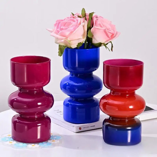 Retro Glass Vase for DIY Flower Arrangements - Vase