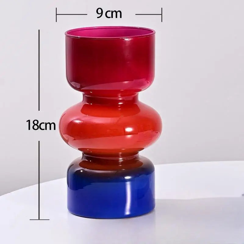 Retro Glass Vase for DIY Flower Arrangements - MULTI - Vase