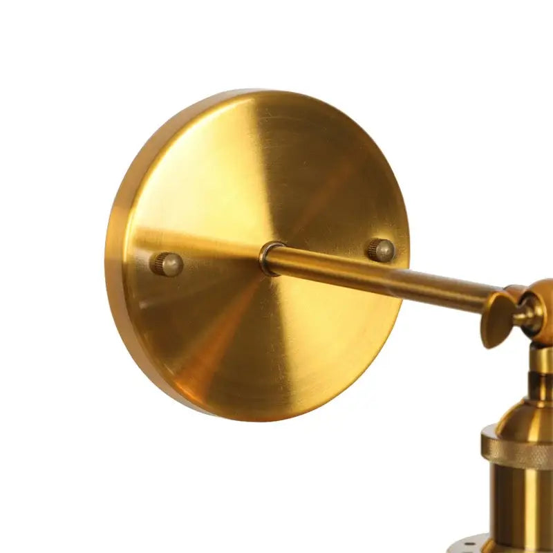 Brass-finished decorbites gold led adjustable wall sconce with glass shade for bedroom gold led wall lighting