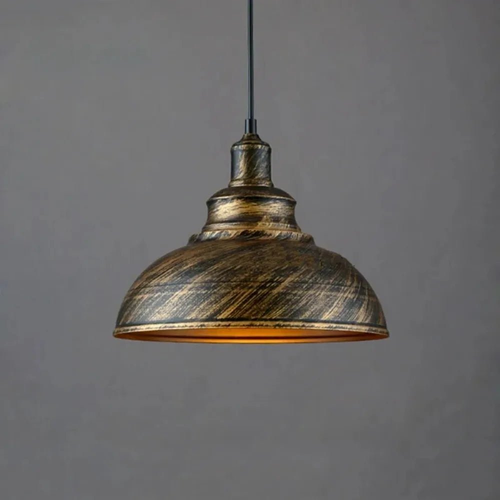 Retro Industrial Color Block Aluminum Pendant Light - Decorbites