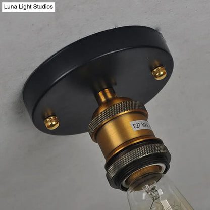 DecorBites™ DecorBites™ Retro Industrial Glass Ceiling Light with Aluminum Base - Perfect for Hallways, Dining Rooms, and Bedrooms