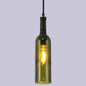 Retro Industrial Glass Pendant Lamp for Restaurants - 1 Light Bottle Shape Hanging Lamp