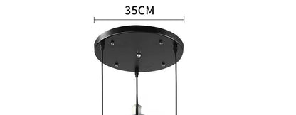 Retro Industrial Gray Glass Pendant Light - Decorbites