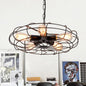 Retro Industrial Hanging Pendant Light with Fan Shape Design - 5 lights - Ideal for Restaurants