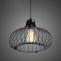 Retro Industrial Oval Pendant Lighting - Metal Ceiling Lights for Restaurants