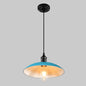 Retro Metallic Pot Cover Pendant Light for Restaurants - 1 Head Ceiling Suspension