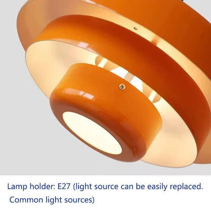 Retro Orange Metal Pendant Light - Decorbites