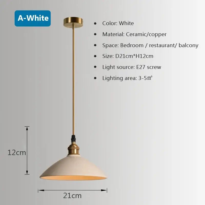 Retro pastel ceramic and brass chandelier light with white ceramic pendant and copper finish for modern decorbites brass chandelier