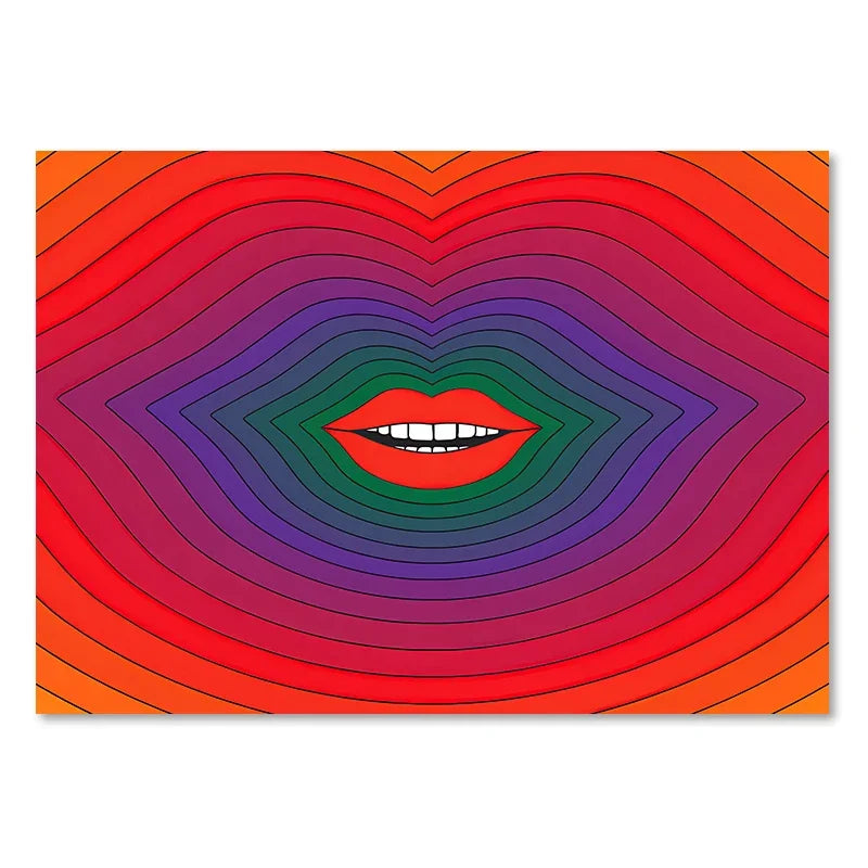 Retro Rainbow Boho Art Prints - Wall Decor - Posters