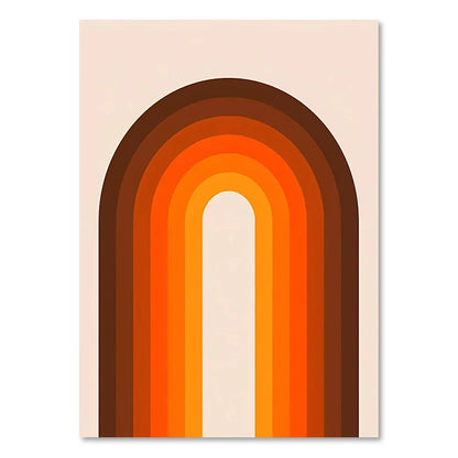 Retro Rainbow Boho Art Prints - Wall Decor - Posters
