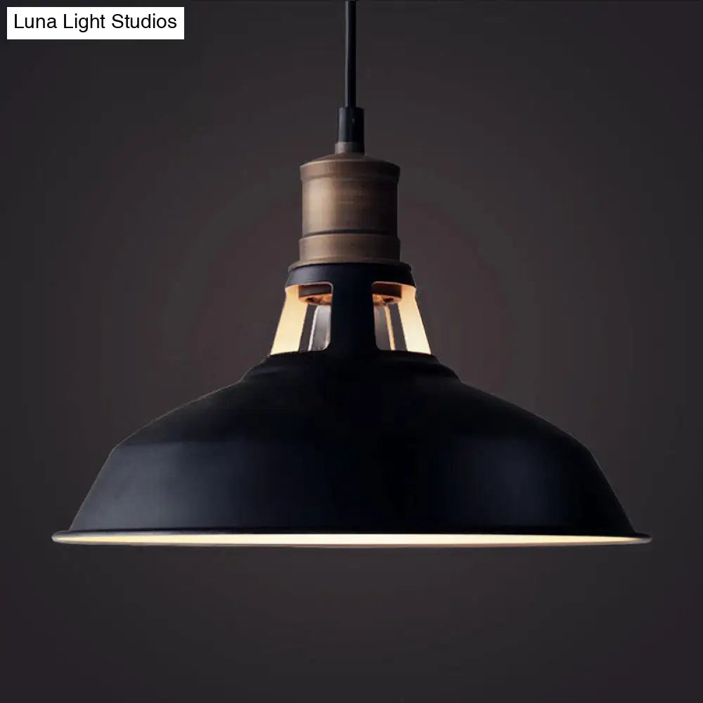 Retro Style Iron Pendant Ceiling Light - 1 Head Suspension Lighting for Bars