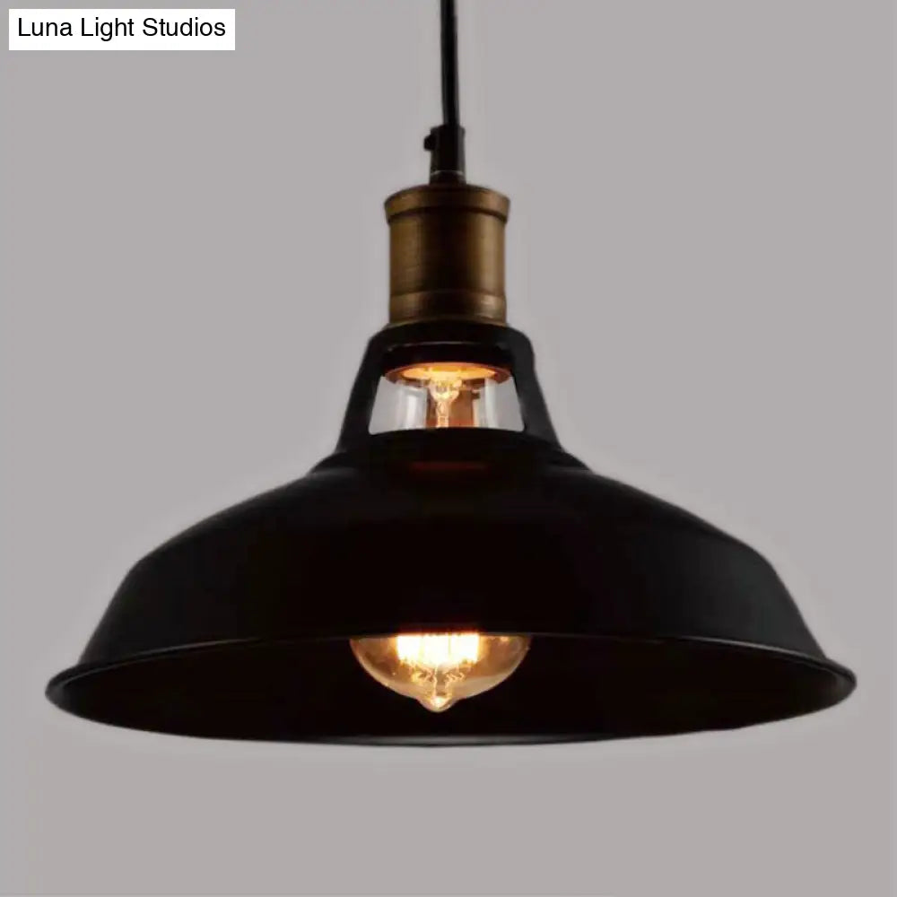 Retro Style Iron Pendant Ceiling Light - 1 Head Suspension Lighting for Bars