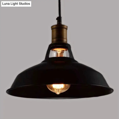 Retro Style Iron Pendant Ceiling Light - 1 Head Suspension Lighting for Bars