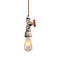 Retro Style Iron Water Valve Pendant Light Fixture with 1 Bulb- Perfect for Bars