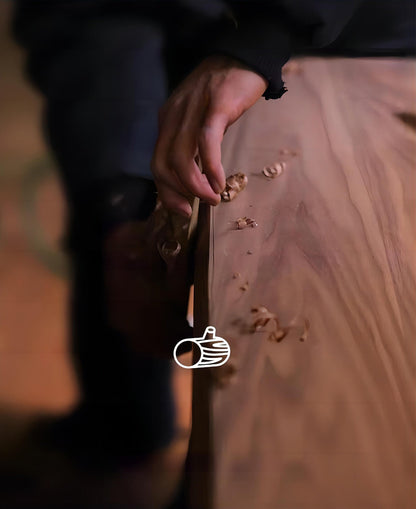 Retro-Style Walnut Acrylic Ceiling Light