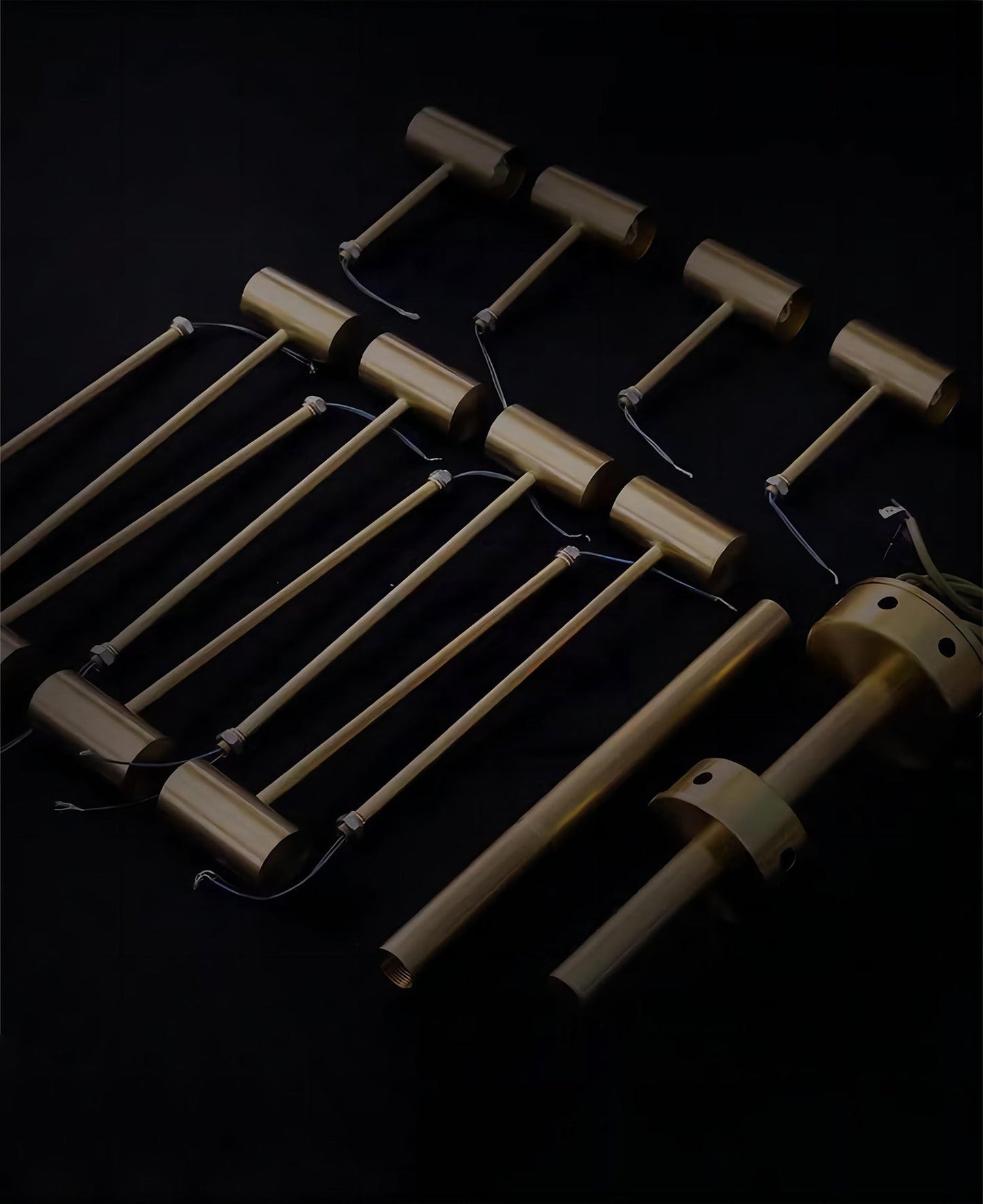 Retro-Style Walnut Acrylic Ceiling Light