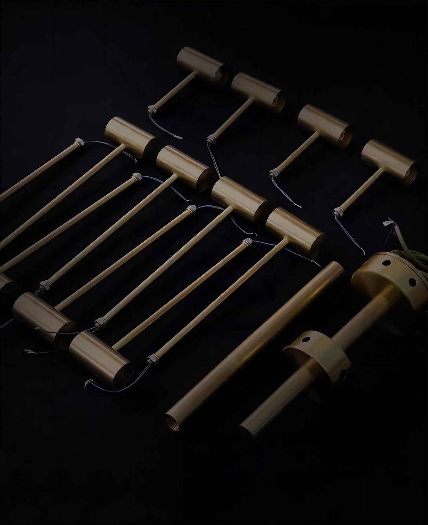 Retro-Style Walnut Acrylic Ceiling Light