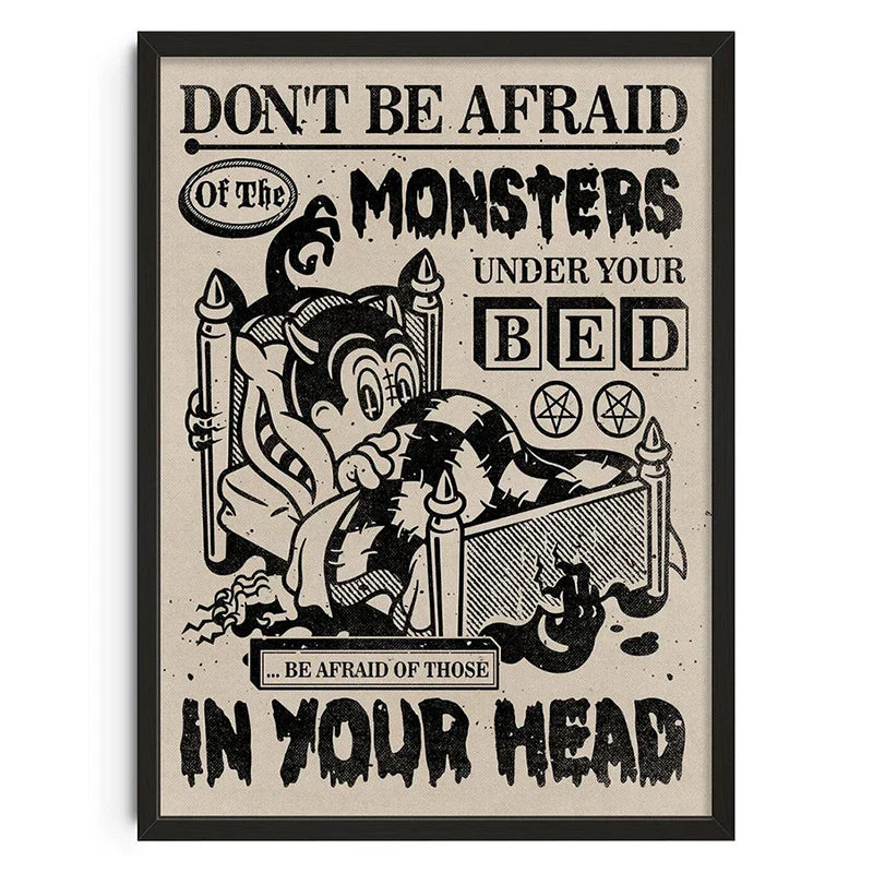 Retro Vintage Abstract Canvas Wall Art - Posters
