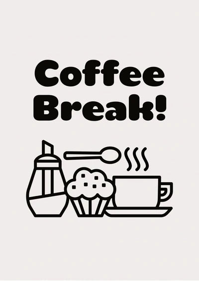 Retro Vintage Espresso Wall Art Canvas Print - 20 / 30x42cm No Frame - Posters