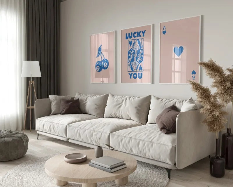 Retro Wall Art Posters Set - Funky Queen-themed Canvas Art