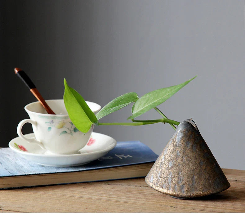 Retro Zen Flower Pottery Vase Ornaments