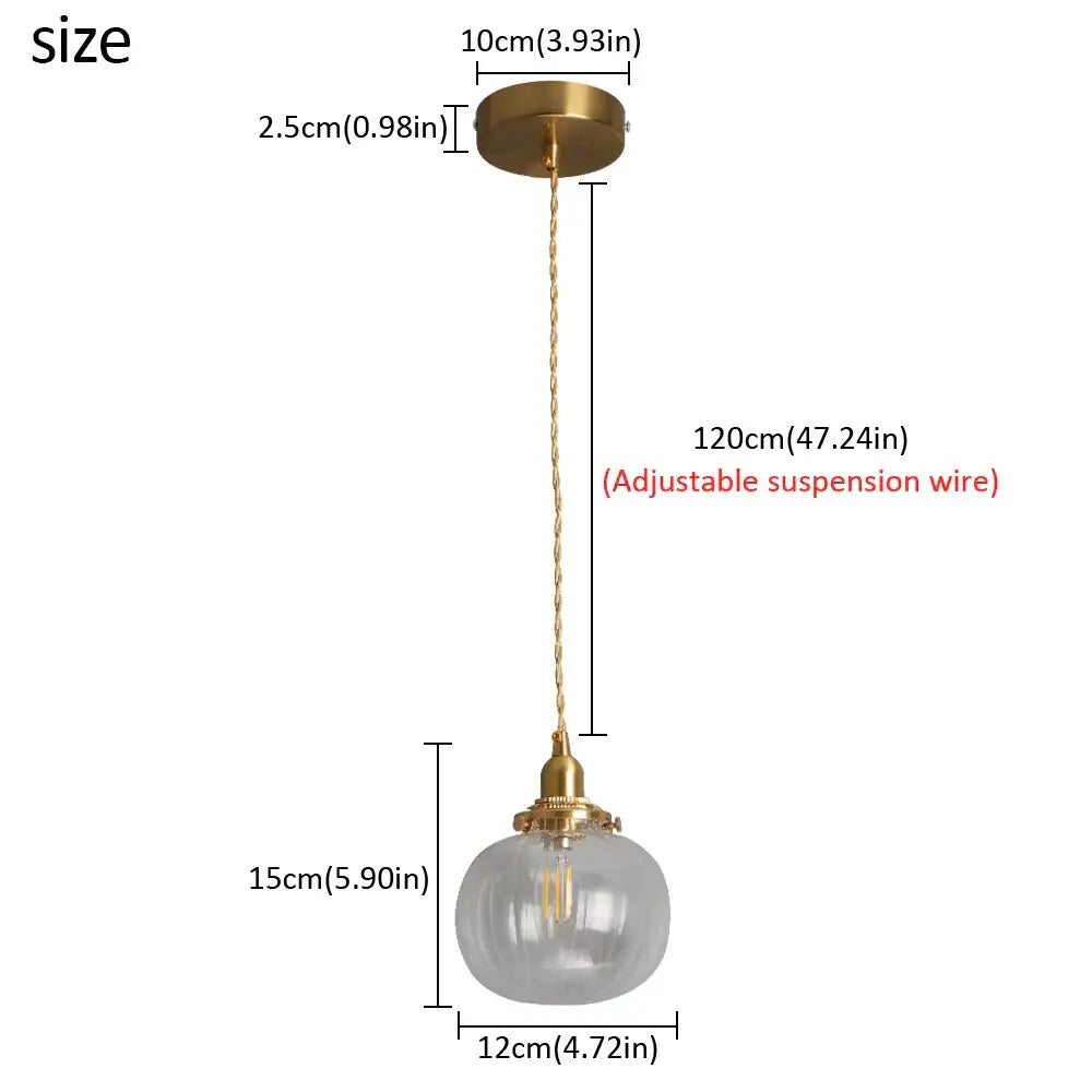 Vintage-style decorbites green pendant light with ribbed glass globe and brass hardware for kitchen island decor
