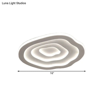 DecorBites™ DecorBites™ Ripple Acrylic LED Ceiling Lamp - Simple & Stylish Flushmount (16"/19.5"/23.5" Wide) in Warm/White Light