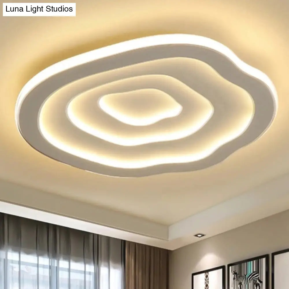 DecorBites™ DecorBites™ Ripple Acrylic LED Ceiling Lamp - Simple & Stylish Flushmount (16"/19.5"/23.5" Wide) in Warm/White Light