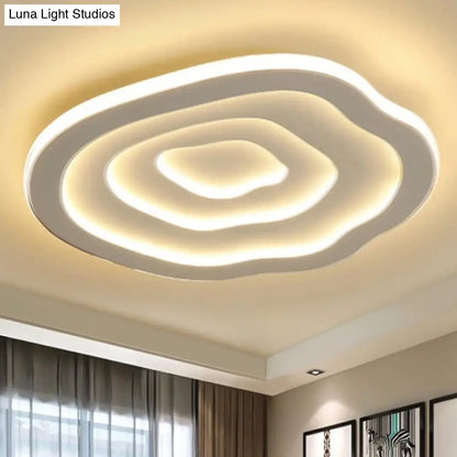 DecorBites™ DecorBites™ Ripple Acrylic LED Ceiling Lamp - Simple & Stylish Flushmount (16"/19.5"/23.5" Wide) in Warm/White Light
