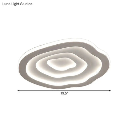 DecorBites™ DecorBites™ Ripple Acrylic LED Ceiling Lamp - Simple & Stylish Flushmount (16"/19.5"/23.5" Wide) in Warm/White Light