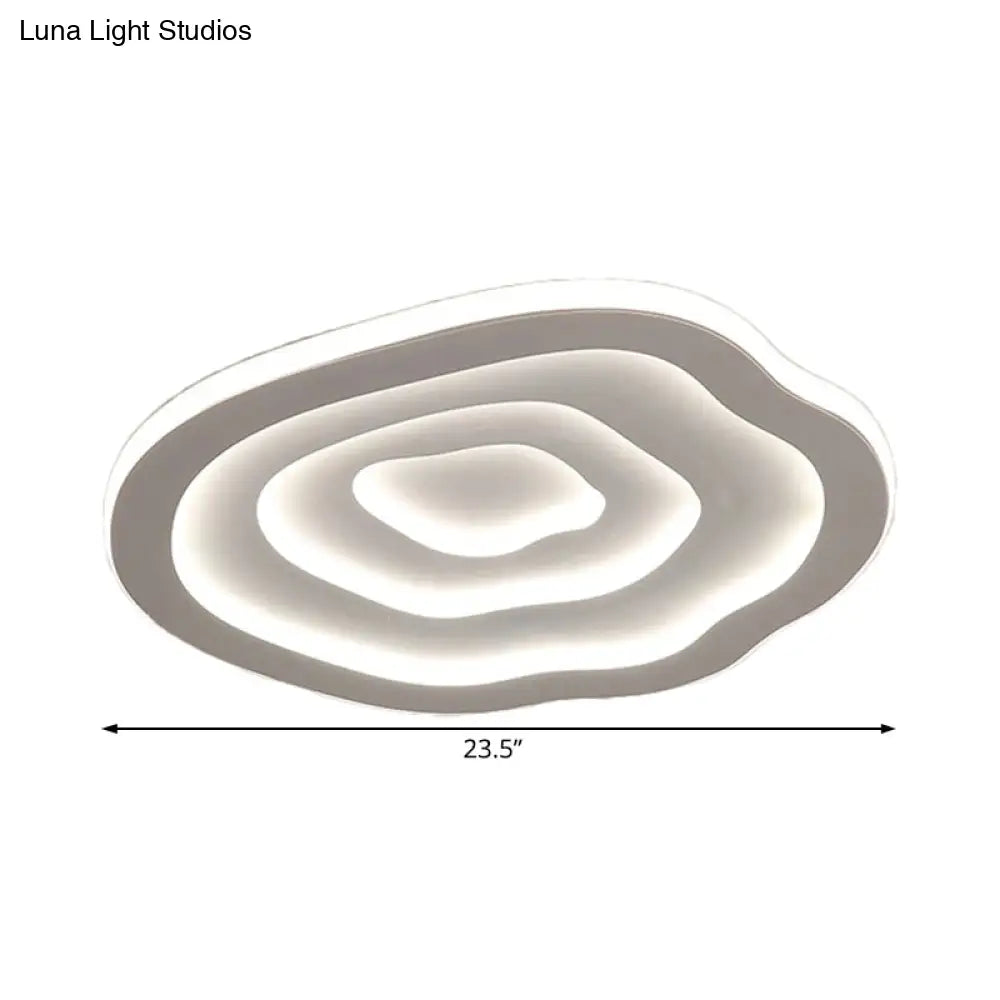 DecorBites™ DecorBites™ Ripple Acrylic LED Ceiling Lamp - Simple & Stylish Flushmount (16"/19.5"/23.5" Wide) in Warm/White Light