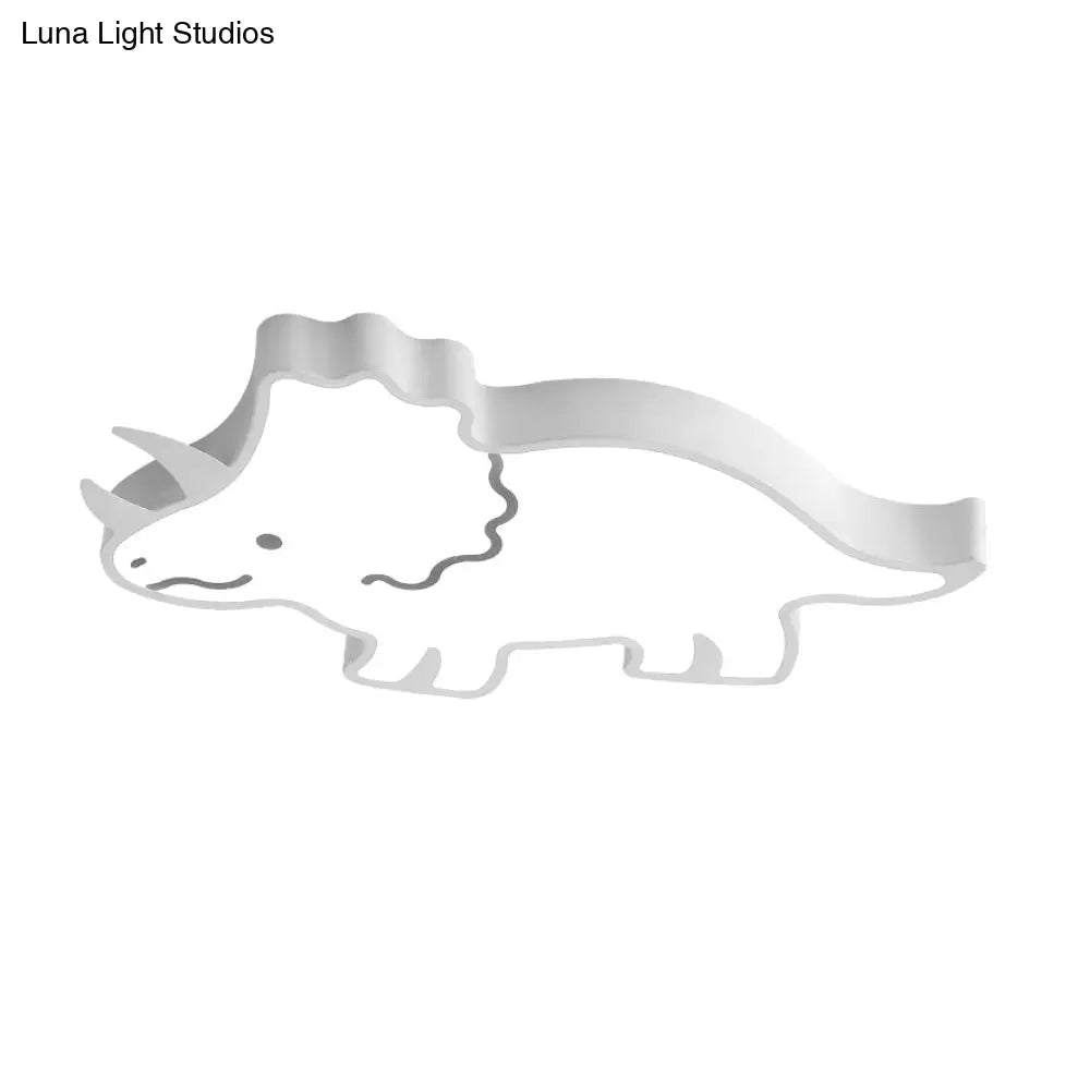 DecorBites™ DecorBites™ Roaring Fun: Dinosaur Design LED Flush Pendant Light for Kids' Rooms