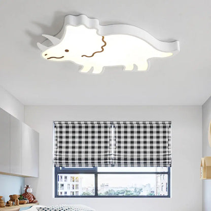 DecorBites™ DecorBites™ Roaring Fun: Dinosaur Design LED Flush Pendant Light for Kids' Rooms