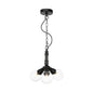 Rolande - Industrial Black Clear Glass LED Suspension Light