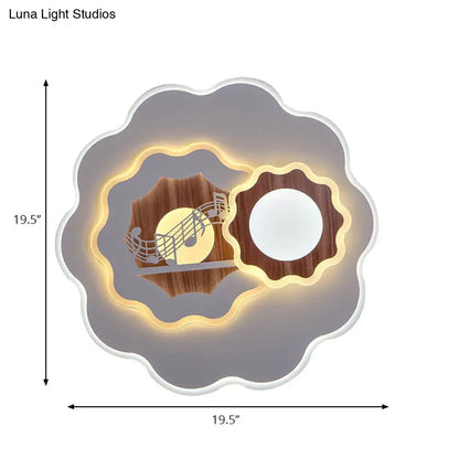 DecorBites™ DecorBites™ Romantic Acrylic Blossom Ceiling Mount Flush Light in White for Adult Bedroom