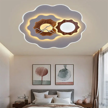 DecorBites™ DecorBites™ Romantic Acrylic Blossom Ceiling Mount Flush Light in White for Adult Bedroom