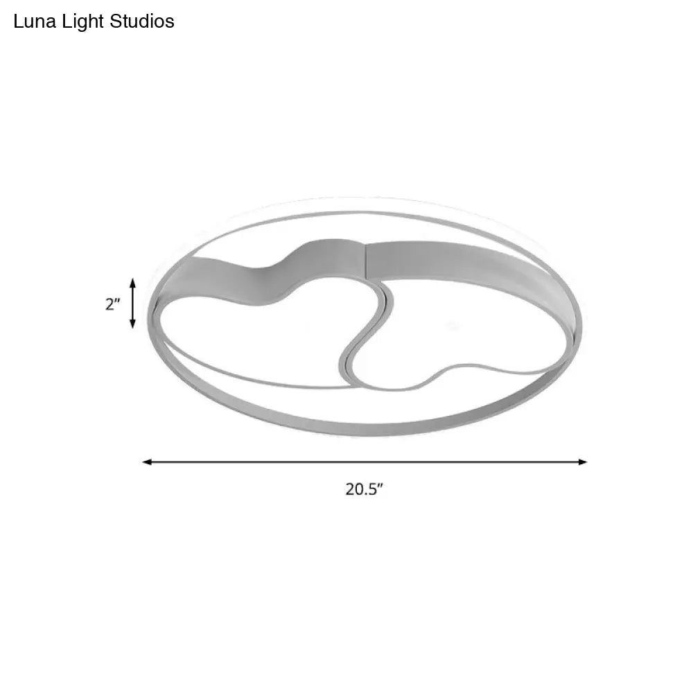 DecorBites™ DecorBites™ Romantic Heart-shaped Flush Ceiling Light with Acrylic Finish - Ideal for Living Room & Kindergarten