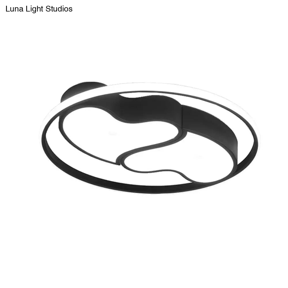 DecorBites™ DecorBites™ Romantic Heart-shaped Flush Ceiling Light with Acrylic Finish - Ideal for Living Room & Kindergarten