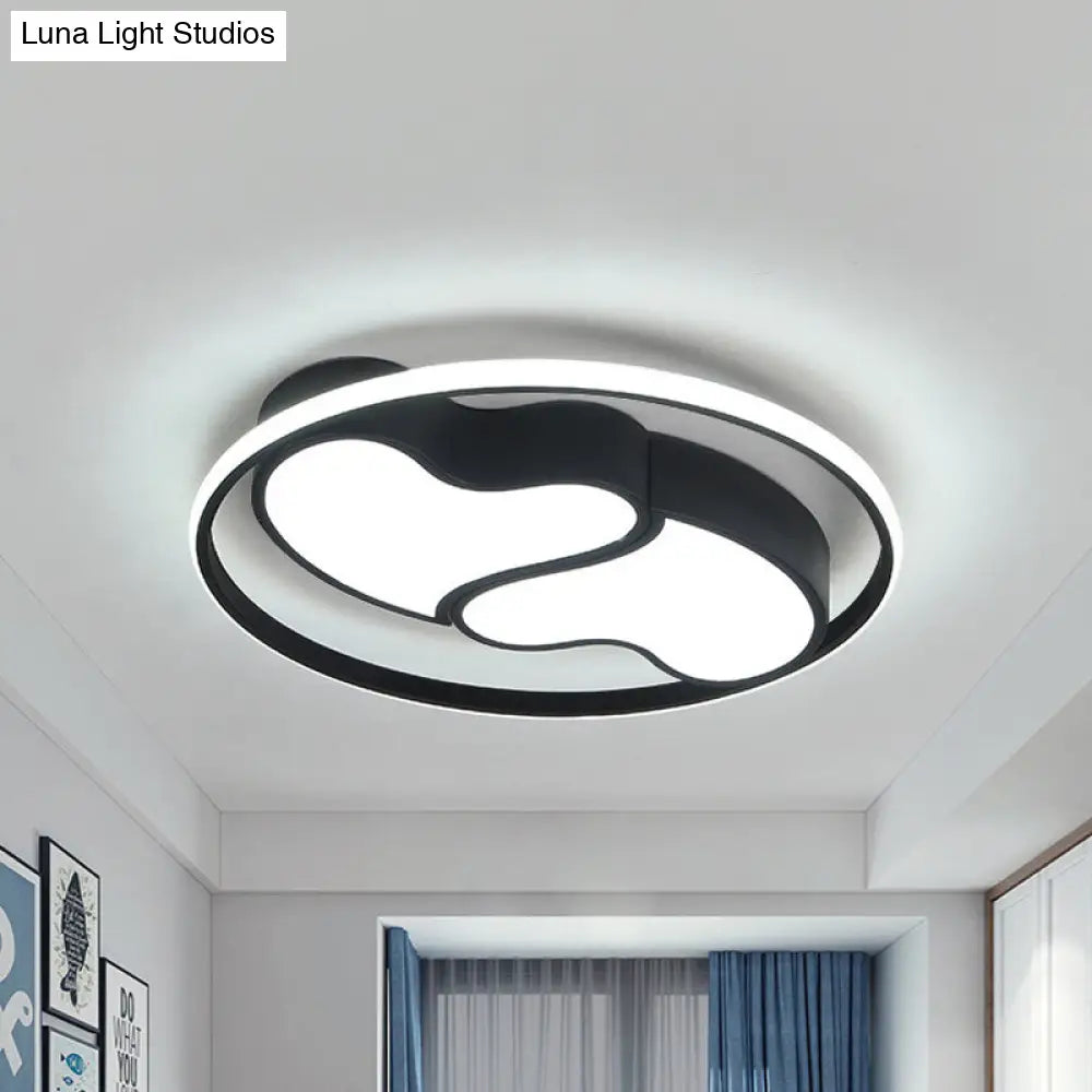 DecorBites™ DecorBites™ Romantic Heart-shaped Flush Ceiling Light with Acrylic Finish - Ideal for Living Room & Kindergarten