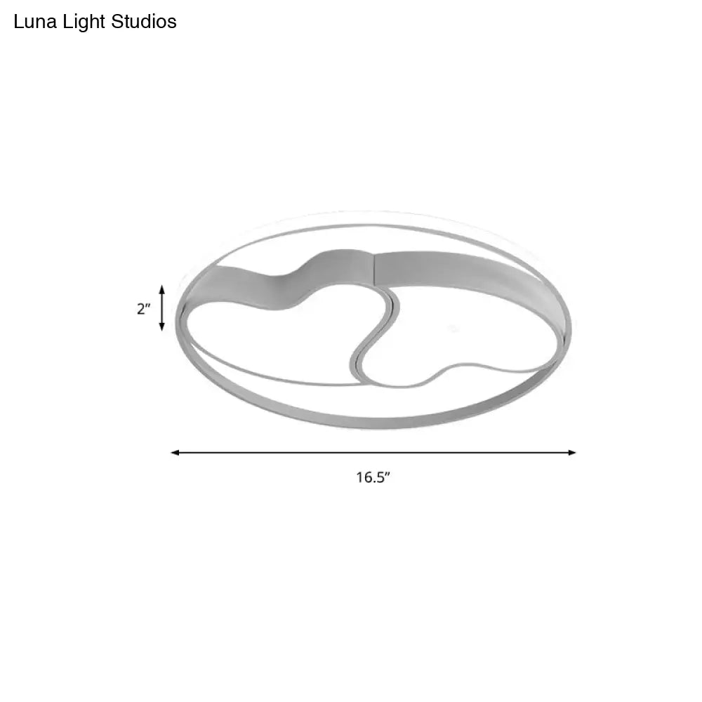 DecorBites™ DecorBites™ Romantic Heart-shaped Flush Ceiling Light with Acrylic Finish - Ideal for Living Room & Kindergarten