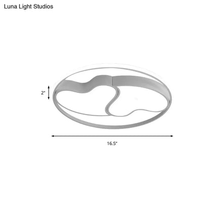 DecorBites™ DecorBites™ Romantic Heart-shaped Flush Ceiling Light with Acrylic Finish - Ideal for Living Room & Kindergarten
