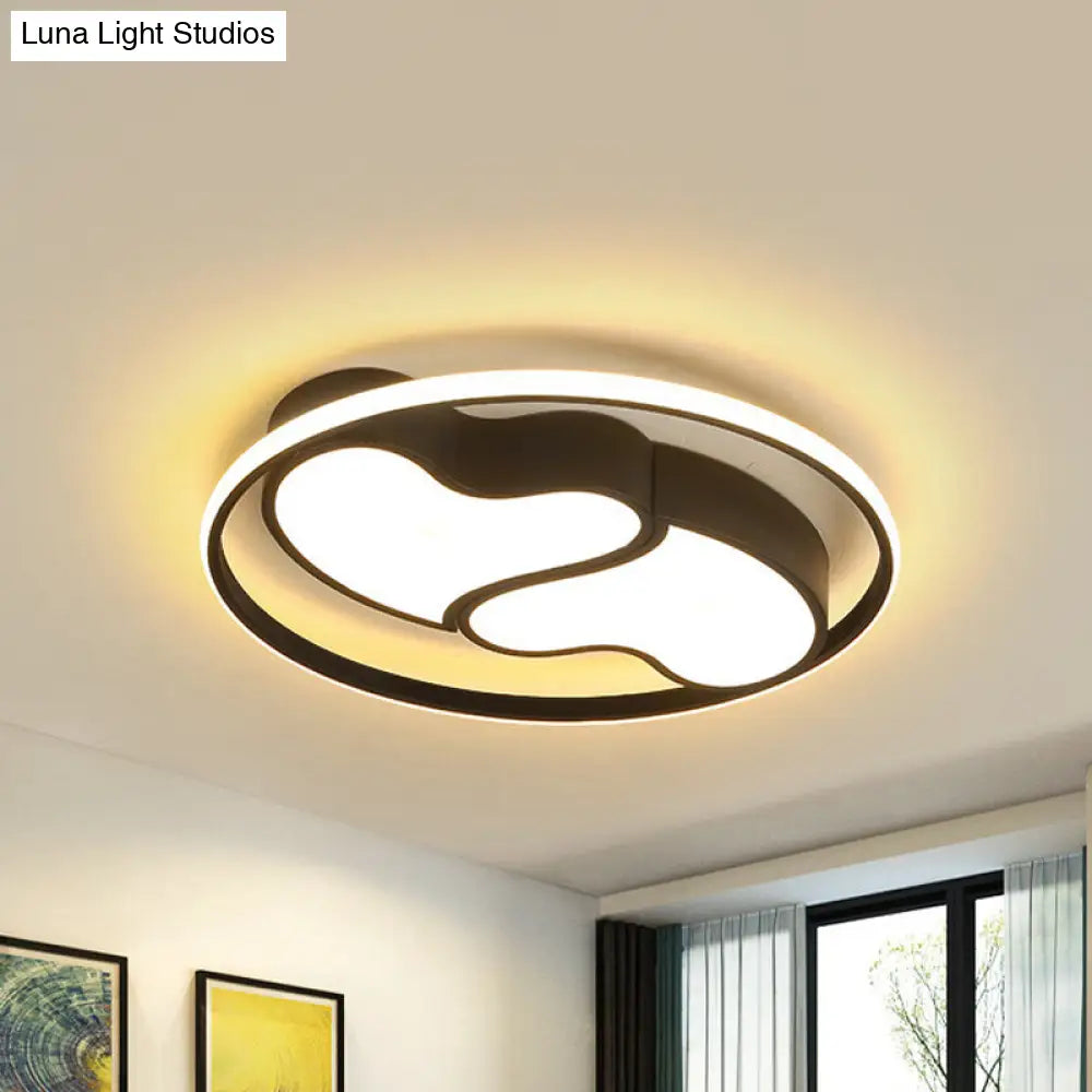 DecorBites™ DecorBites™ Romantic Heart-shaped Flush Ceiling Light with Acrylic Finish - Ideal for Living Room & Kindergarten